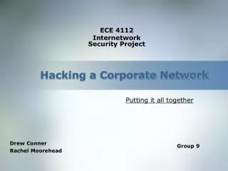 Hacking a Corporate Network