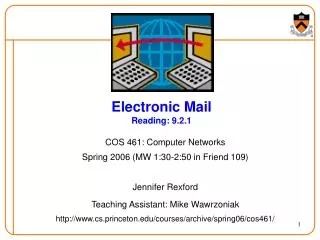 Electronic Mail Reading: 9.2.1