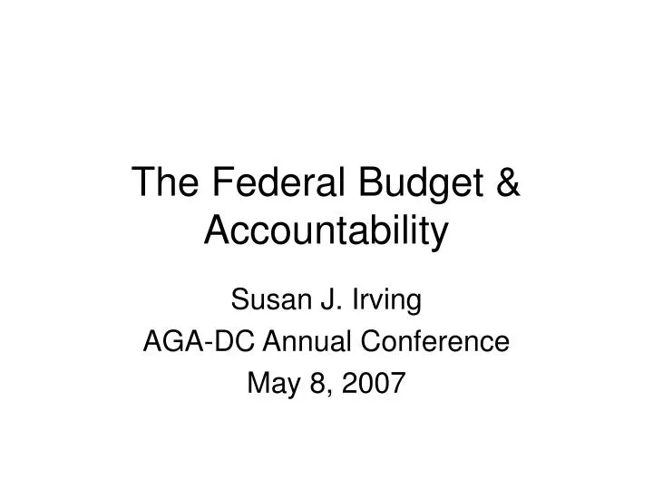 the federal budget accountability