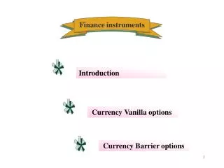 Finance instruments