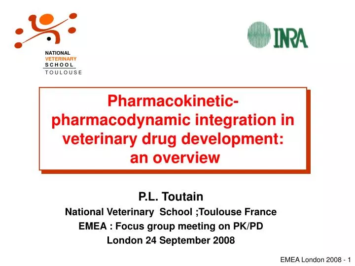pharmacokinetic pharmacodynamic integration in veterinary drug development an overview