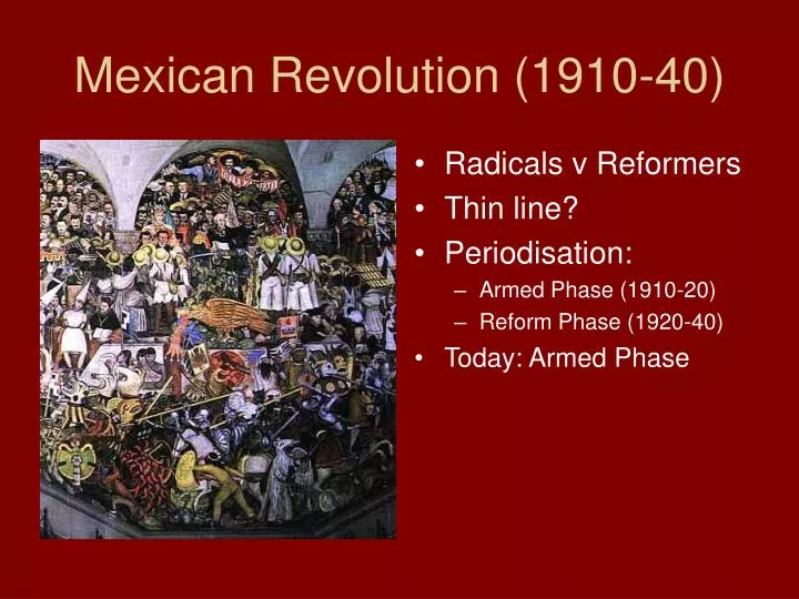 mexican revolution 1910 40