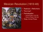 Mexican Revolution (1910-40) - slide 1
