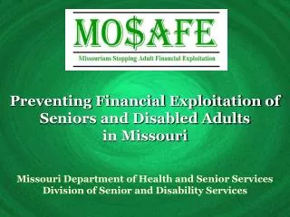 Preventing Financial Exploitation of Seniors and Disabled Adults in Missouri