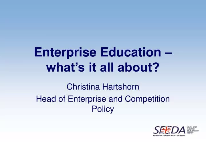 enterprise education what s it all about