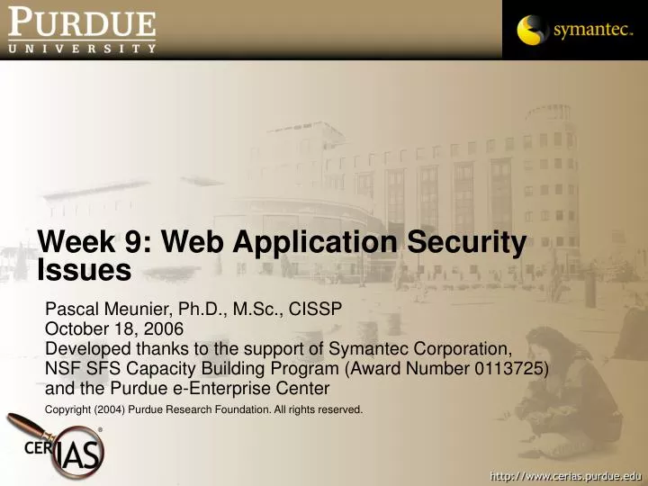 week 9 web application security issues