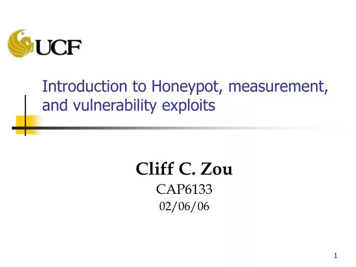 introduction to honeypot measurement and vulnerability exploits