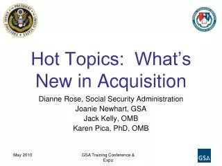 Hot Topics: What’s New in Acquisition