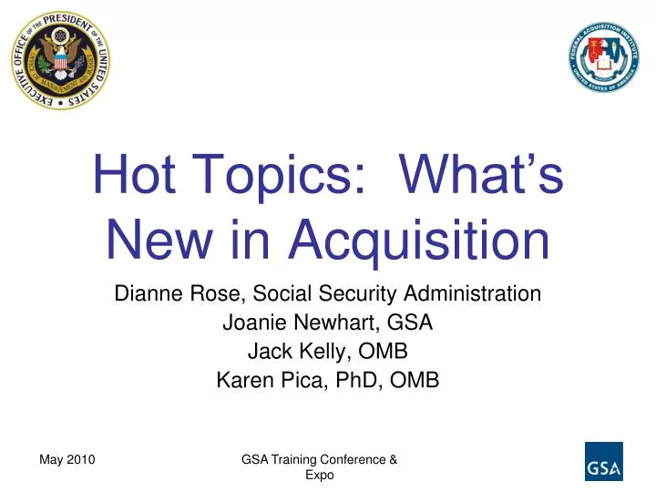 hot topics what s new in acquisition