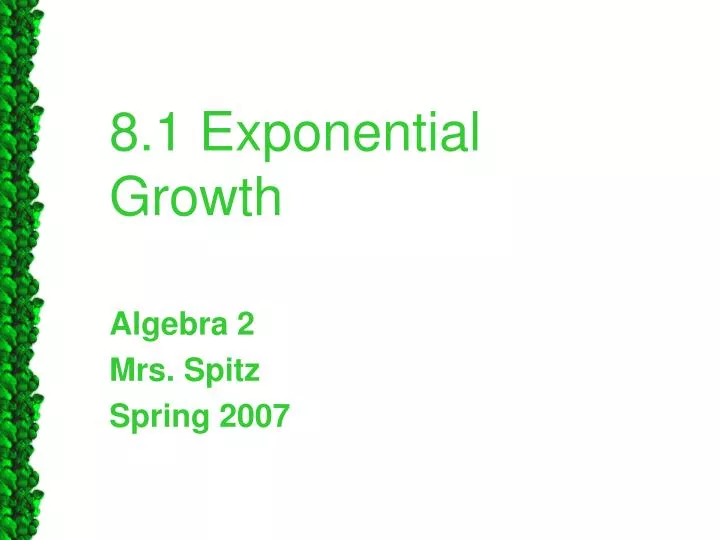 8 1 exponential growth