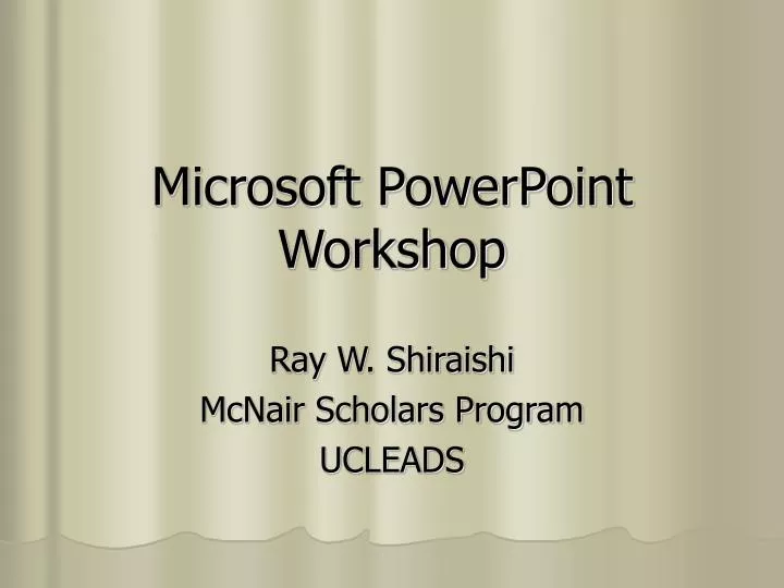 microsoft powerpoint workshop