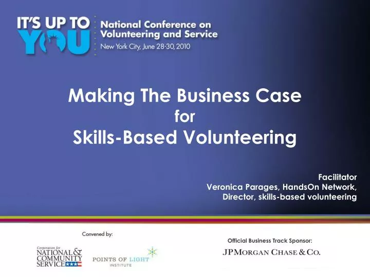 making the business case for skills based volunteering