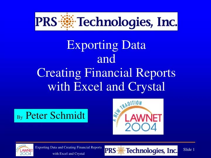 exporting data and creating financial reports with excel and crystal