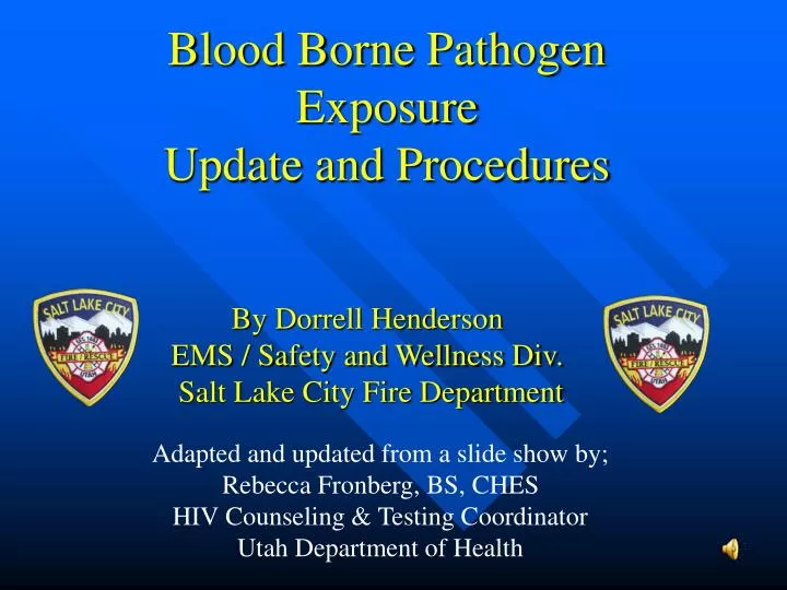 blood borne pathogen exposure update and procedures