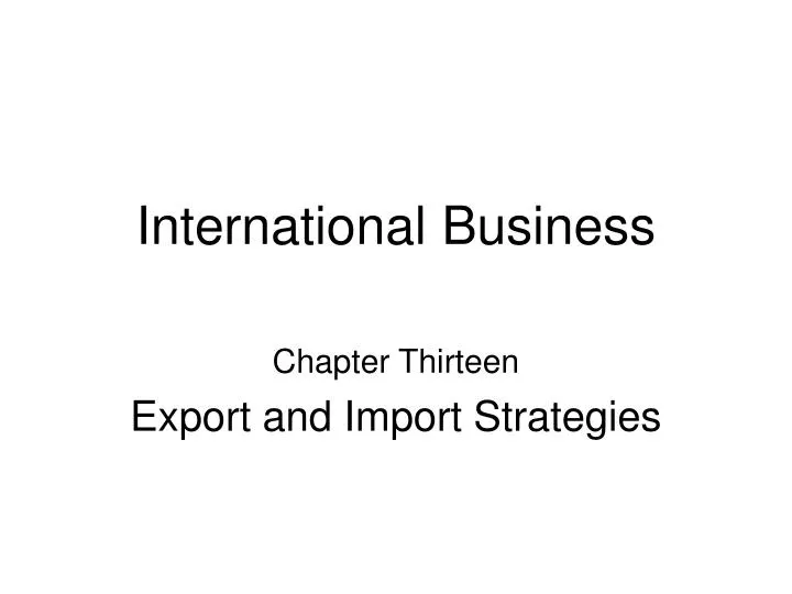 international business