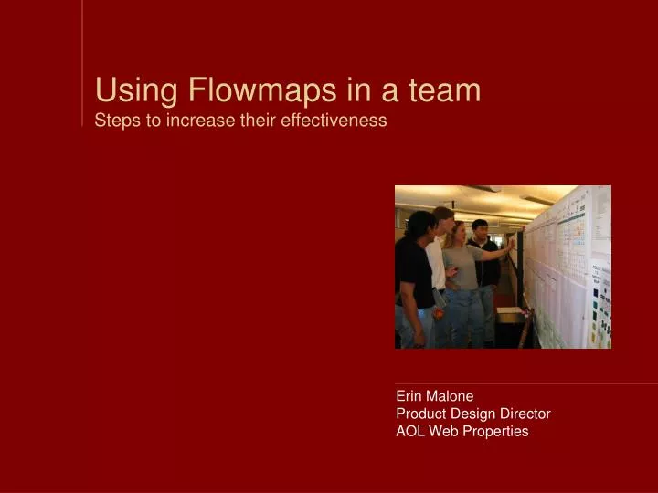 using flowmaps in a team steps to increase their effectiveness