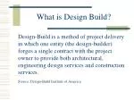 What is Design Build? - slide 1