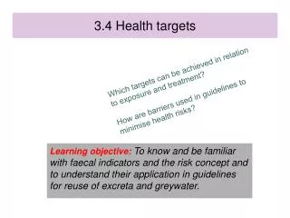 3.4 Health targets