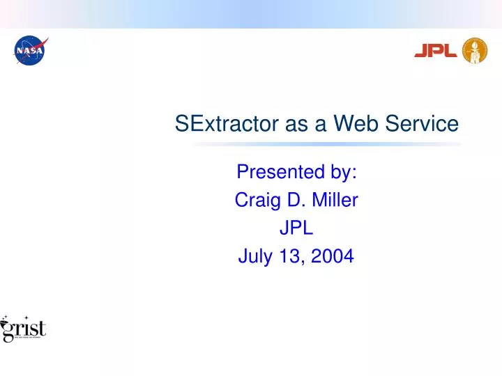 sextractor as a web service