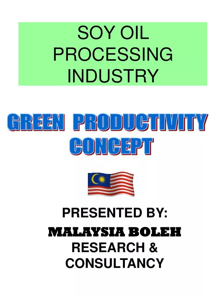 soy oil processing industry