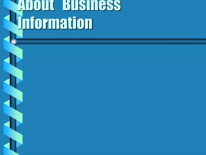 about business information