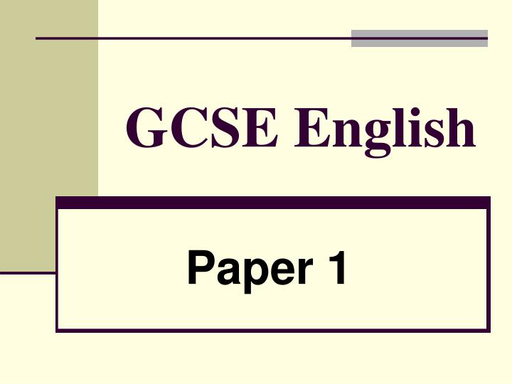 gcse english