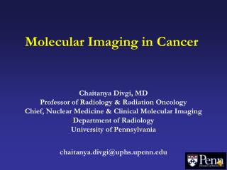 Molecular Imaging in Cancer