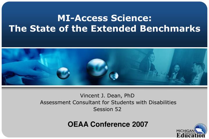 mi access science the state of the extended benchmarks