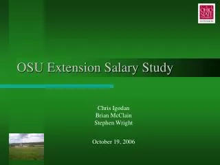 OSU Extension Salary Study
