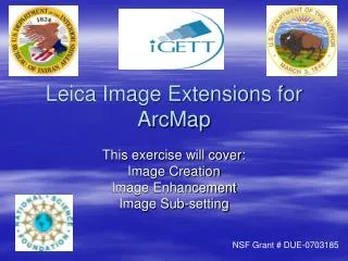 Leica Image Extensions for ArcMap