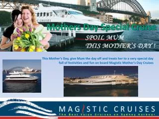 Mothers Day Special Cruises Sydney