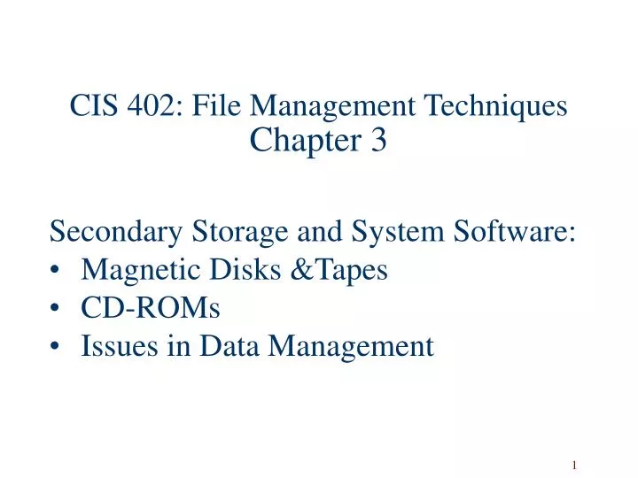cis 402 file management techniques chapter 3