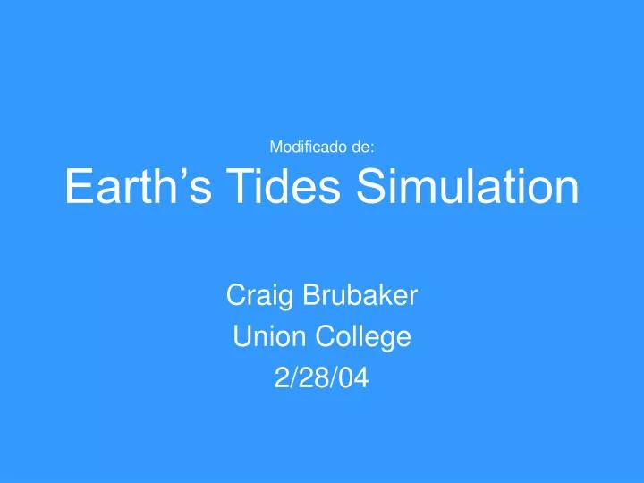 modificado de earth s tides simulation