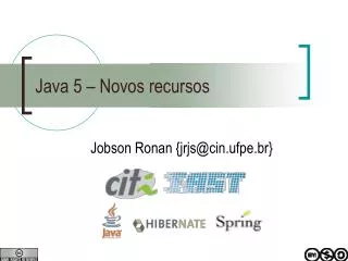 Java 5 – Novos recursos