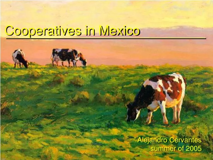 cooperatives in mexico