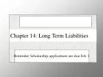 Chapter 14: Long Term Liabilities - slide 1