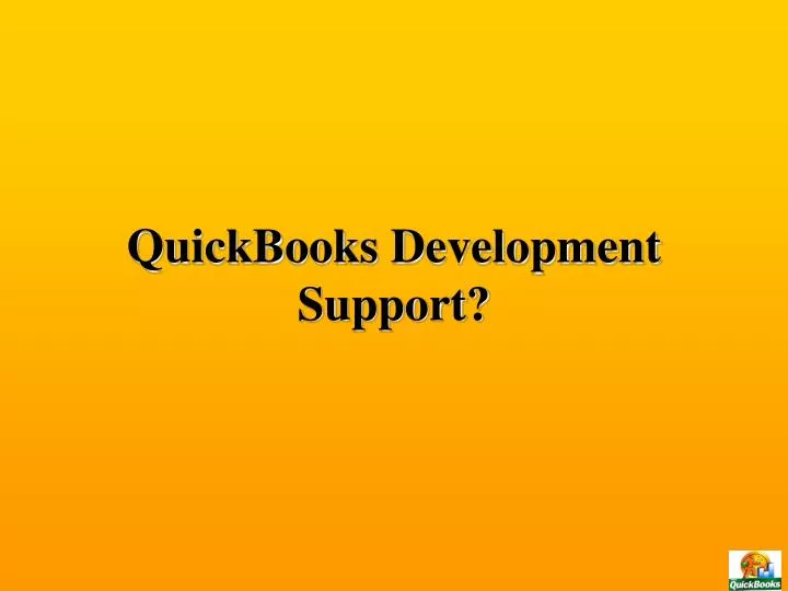 quickbooks development support