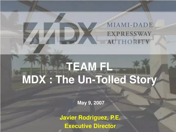 team fl mdx the un tolled story