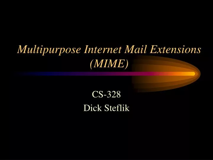 multipurpose internet mail extensions mime