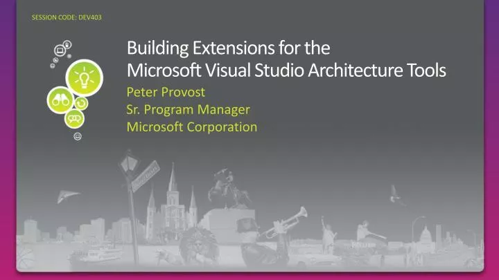 building extensions for the microsoft visual studio architecture tools