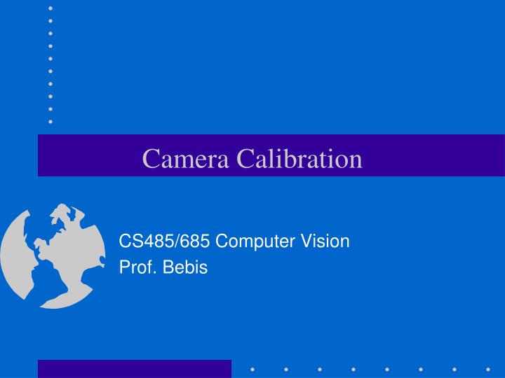camera calibration