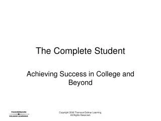 The Complete Student