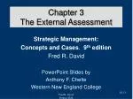 Chapter 3 The External Assessment - slide 1