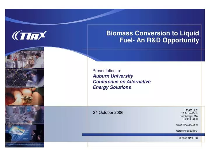 biomass conversion to liquid fuel an r d opportunity