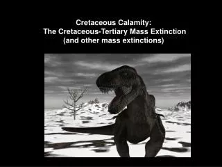 Cretaceous Calamity: The Cretaceous-Tertiary Mass Extinction (and other mass extinctions)