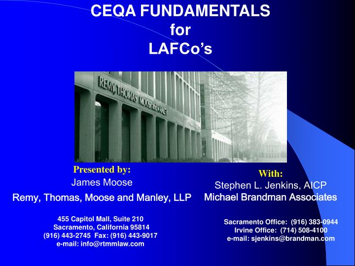ceqa fundamentals for lafco s
