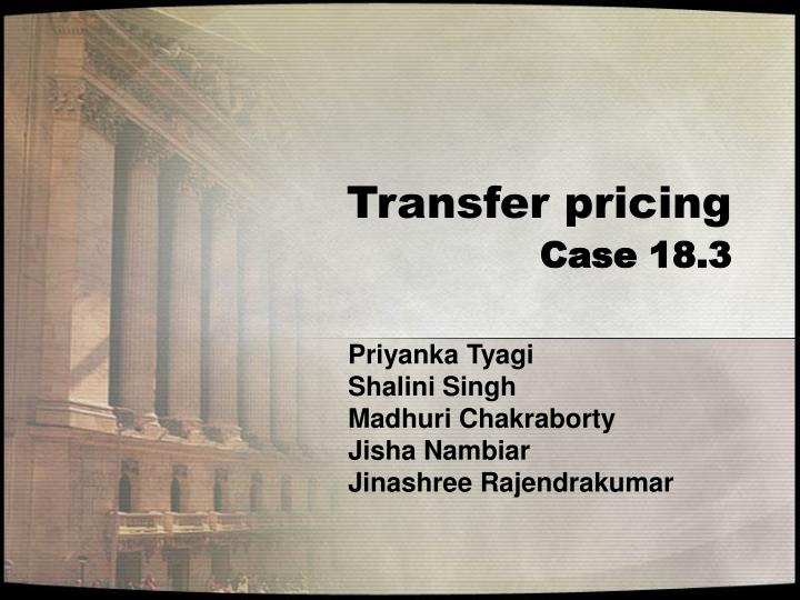 transfer pricing case 18 3