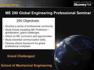 ME 290 Global Engineering Professional Seminar