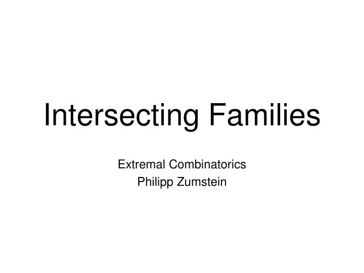 intersecting families
