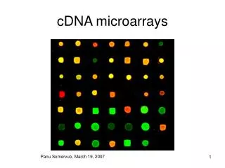 cDNA microarrays